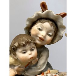 STATUINA G. Armani "Sons Birthday" FLORENCE 1982 VINTAGE ART SCULPTURE 21 cm/h