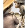 STATUINA G. Armani "Sons Birthday" FLORENCE 1982 VINTAGE ART SCULPTURE 21 cm/h