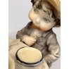 STATUINA G. Armani "Sons Birthday" FLORENCE 1982 VINTAGE ART SCULPTURE 21 cm/h