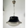 LAMPADARIO SOSPENSIONE DESIGN Sergio Mazza Tau VETRO ACCIAIO CROMATO ANNI 60