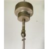 LAMPADARIO SOSPENSIONE DESIGN Sergio Mazza Tau VETRO ACCIAIO CROMATO ANNI 60
