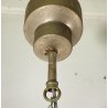LAMPADARIO SOSPENSIONE DESIGN Sergio Mazza Tau VETRO ACCIAIO CROMATO ANNI 60