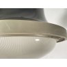 LAMPADARIO SOSPENSIONE DESIGN Sergio Mazza Tau VETRO ACCIAIO CROMATO ANNI 60