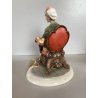 SCULTURA "La Nonna" Tiche TOSCA PORCELLANA Biscuit CAPODIMONTE 22 cm/h '900