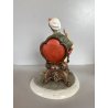 SCULTURA "La Nonna" Tiche TOSCA PORCELLANA Biscuit CAPODIMONTE 22 cm/h '900