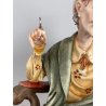 SCULTURA "La Nonna" Tiche TOSCA PORCELLANA Biscuit CAPODIMONTE 22 cm/h '900