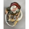 SCULTURA "La Nonna" Tiche TOSCA PORCELLANA Biscuit CAPODIMONTE 22 cm/h '900