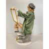 SCULTURA "L' abbozzo" Tiche by TOSCA PORCELLANA Biscuit CAPODIMONTE 26cm/h '900
