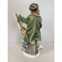 SCULTURA "L' abbozzo" Tiche by TOSCA PORCELLANA Biscuit CAPODIMONTE 26cm/h '900