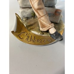 SCULTURA "L' abbozzo" Tiche by TOSCA PORCELLANA Biscuit CAPODIMONTE 26cm/h '900