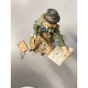 SCULTURA "L' abbozzo" Tiche by TOSCA PORCELLANA Biscuit CAPODIMONTE 26cm/h '900