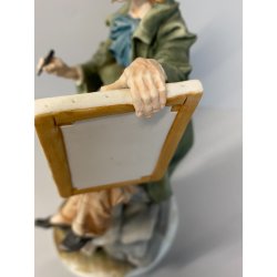 SCULTURA "L' abbozzo" Tiche by TOSCA PORCELLANA Biscuit CAPODIMONTE 26cm/h '900