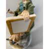 SCULTURA "L' abbozzo" Tiche by TOSCA PORCELLANA Biscuit CAPODIMONTE 26cm/h '900
