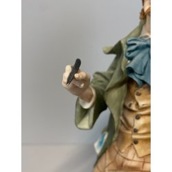 SCULTURA "L' abbozzo" Tiche by TOSCA PORCELLANA Biscuit CAPODIMONTE 26cm/h '900