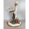 SCULTURA Mr. FORTUNA Tiche by TOSCA PORCELLANA Biscuit CAPODIMONTE 26,5cm/h '900