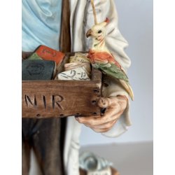 SCULTURA Mr. FORTUNA Tiche by TOSCA PORCELLANA Biscuit CAPODIMONTE 26,5cm/h '900