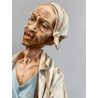SCULTURA Mr. FORTUNA Tiche by TOSCA PORCELLANA Biscuit CAPODIMONTE 26,5cm/h '900
