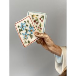 SCULTURA Mr. FORTUNA Tiche by TOSCA PORCELLANA Biscuit CAPODIMONTE 26,5cm/h '900