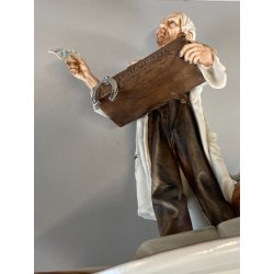 SCULTURA Mr. FORTUNA Tiche by TOSCA PORCELLANA Biscuit CAPODIMONTE 26,5cm/h '900