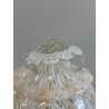 VASO VETRO MURANO BAROVIER TRECCIA TRASPARENTE FIORE BIANCO ROSA EPOCA 1900