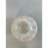 VASO VETRO MURANO BAROVIER TRECCIA TRASPARENTE FIORE BIANCO ROSA EPOCA 1900