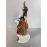 SCULTURA BALLERINA GITANA Tiche TOSCA PORCELLANA Biscuit CAPODIMONTE 29 cm/h