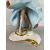 SCULTURA BALLERINA GITANA Tiche TOSCA PORCELLANA Biscuit CAPODIMONTE 29 cm/h