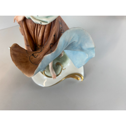 SCULTURA BALLERINA GITANA Tiche TOSCA PORCELLANA Biscuit CAPODIMONTE 29 cm/h