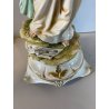 SCULTURA PORCELLANA CAPODIMONTE FIGURA CLASSICA MUSA LIRA ARPA Tosca 29 cm/h