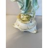 SCULTURA PORCELLANA CAPODIMONTE FIGURA CLASSICA MUSA LIRA ARPA Tosca 29 cm/h