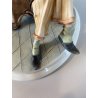 SCULTURA PORCELLANA Biscuit CAPODIMONTE  152 ANZIANO NONNO Tiche TOSCA 21,5 cm/h