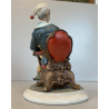 SCULTURA PORCELLANA Biscuit CAPODIMONTE  152 ANZIANO NONNO Tiche TOSCA 21,5 cm/h