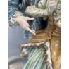 SCULTURA PORCELLANA CAPODIMONTE SCENA GALANTE SETTECENTESCA Tosca 31,5 cm/h