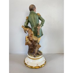 SCULTURA PORCELLANA Biscuit CAPODIMONTE Napoleone Bonaparte   109 Tosca H35,5 cm