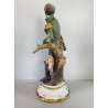SCULTURA PORCELLANA Biscuit CAPODIMONTE Napoleone Bonaparte   109 Tosca H35,5 cm