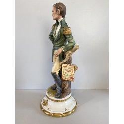 SCULTURA PORCELLANA Biscuit CAPODIMONTE Napoleone Bonaparte   109 Tosca H35,5 cm