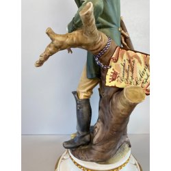 SCULTURA PORCELLANA Biscuit CAPODIMONTE Napoleone Bonaparte   109 Tosca H35,5 cm