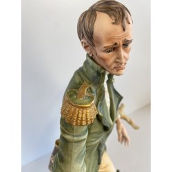 SCULTURA PORCELLANA Biscuit CAPODIMONTE Napoleone Bonaparte   109 Tosca H35,5 cm