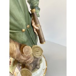 SCULTURA PORCELLANA Biscuit CAPODIMONTE Napoleone Bonaparte   109 Tosca H35,5 cm