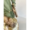 SCULTURA PORCELLANA Biscuit CAPODIMONTE Napoleone Bonaparte   109 Tosca H35,5 cm