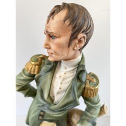 SCULTURA PORCELLANA Biscuit CAPODIMONTE Napoleone Bonaparte   109 Tosca H35,5 cm
