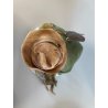 SCULTURA PORCELLANA Biscuit CAPODIMONTE "Cacciatore con fagiano" TOSCA 32,5 cm/h