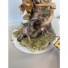SCULTURA PORCELLANA Biscuit CAPODIMONTE "Cacciatore con fagiano" TOSCA 32,5 cm/h