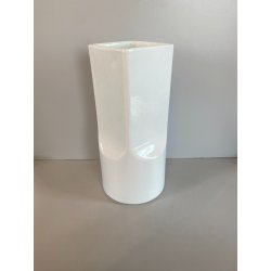 VASO CERAMICA Gabbianelli BIANCO LUCIDO DESIGN Roberto Airoli POP ART '70