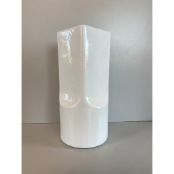 VASO CERAMICA Gabbianelli BIANCO LUCIDO DESIGN Roberto Airoli POP ART '70