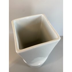 VASO CERAMICA Gabbianelli BIANCO LUCIDO DESIGN Roberto Airoli POP ART '70
