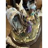 GRUPPO SCULTOREO PORCELLANA CAPODIMONTE Tosca "Accampamento Gitano" H33cm