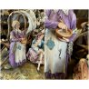 GRUPPO SCULTOREO PORCELLANA CAPODIMONTE Tosca "Accampamento Gitano" H33cm
