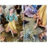 GRUPPO SCULTOREO PORCELLANA CAPODIMONTE Tosca "Accampamento Gitano" H33cm