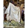GRUPPO SCULTOREO PORCELLANA CAPODIMONTE Tosca "Accampamento Gitano" H33cm